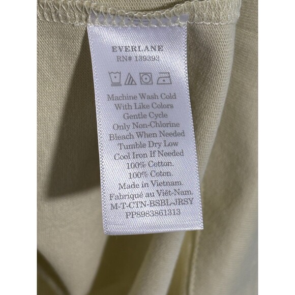 Everlane Baseball Shirt Mens XXL Green Premium Weight Button Front Short Sleeve - Picture 8 of 12